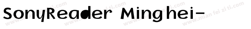 SonyReader Ming hei字体转换